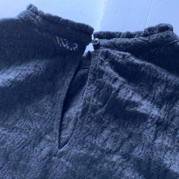 Black Lace Top Blouse by LOFT Size XS NWTGS - Picture 5 of 6